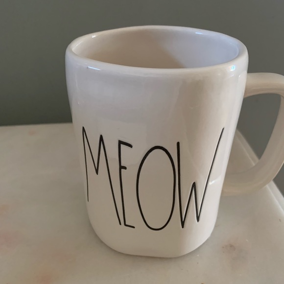 Rae Dunn Coffee Mug Meow Kitty Cat Cup - Picture 7 of 8